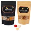 Jaiccha Ghasitaram Bhaidooj Gifts - Pack of 2 Assorted Bites and Almonds Pouches Big 400 GMS view 1