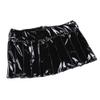 KHDFYER Sexy Lingerie Women Wetlook Lingerie Set for Costume Party Sexy Cap Mini Pleated Skirt and Necktie-Black_L view 2