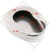 Stainless Steel Bed Pans With Lid, Bedridden Paralyzed Elderly Care Bedpan Toilet, Adult Men And Women Elderly Pregnant Urinal,Silver-Withoutcover view 4
