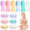 6 Pcs Baby Toothbrushes, Baby Finger Toothbrush, Toddler Toothbrush, Infant Toothbrush, Silicone Oral Massage Teething Toothbrush for Baby Girl Boy Unisex (Yellow) view 1