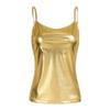 Sexy Lingerie for Women Womens Shiny Spaghetti Shoulder Straps Vest Costume Night Parties Clubwear-Gold_L view 4