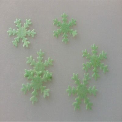 HoitoDeals Christmas Snowflakes Edible Rice Paper For Cake Toppers Decor Item