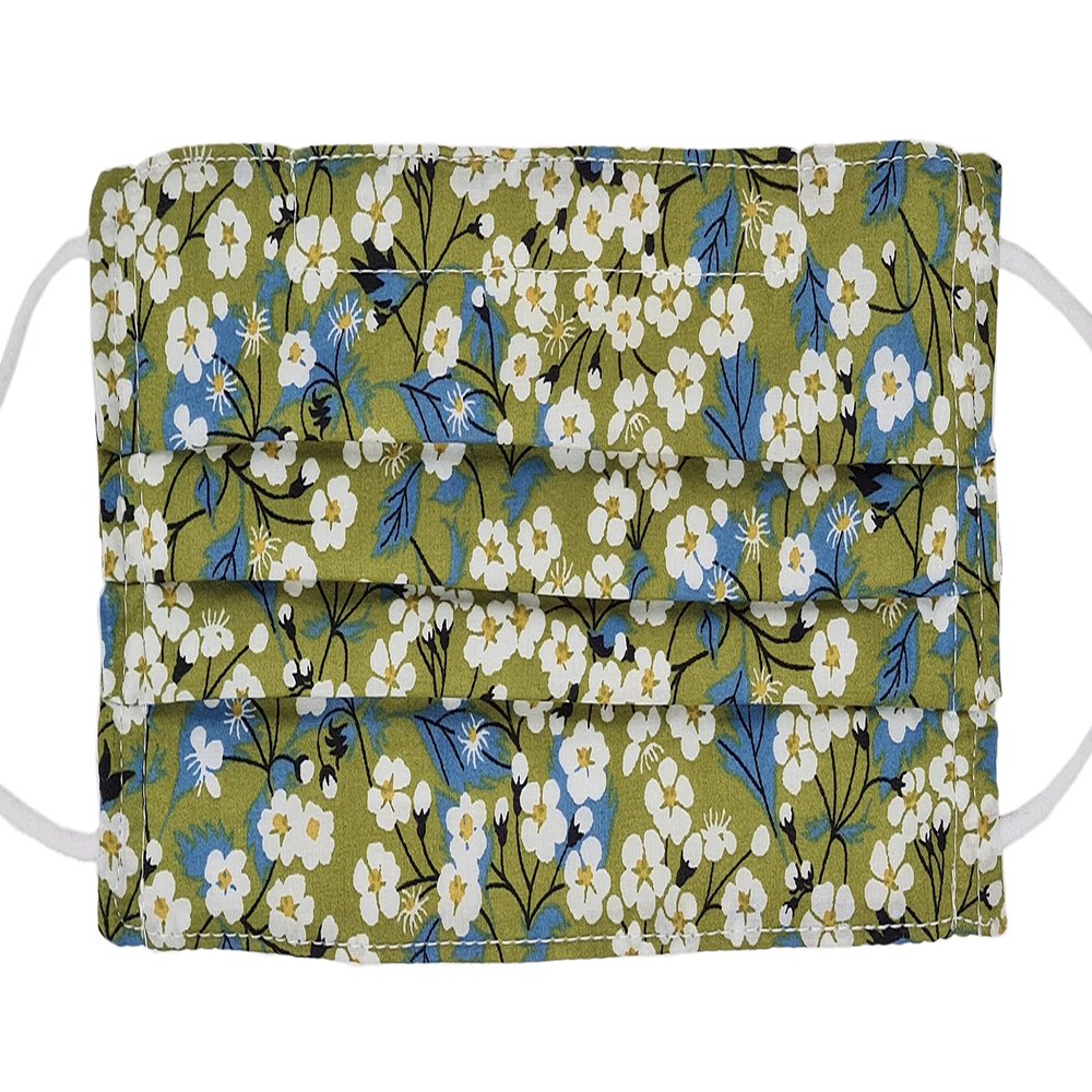 Liberty print face mask handmade in London (Mitsi Green)
