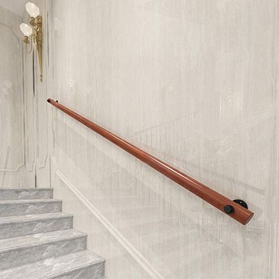 MYAOU Hand Rails for Indoor Stairs, Beech Wooden Handrail Wall Mounted Safety Support Poles with Installation Kit for Elderly, 50-300cm