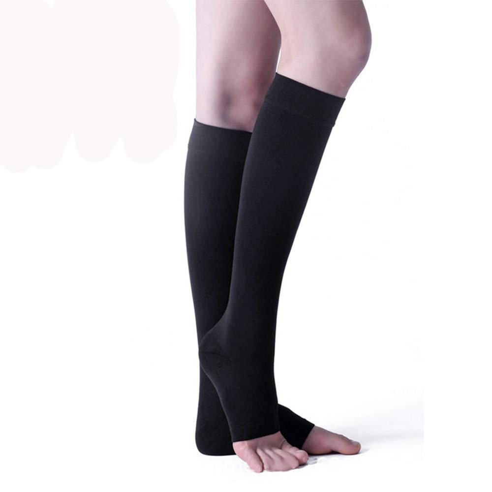 keepmore Class II (23-32mmHg) Compression Stockings - Medical Gradient Support Compression Sock Knee High Compression Hosiery for Varicose Vein, Swelling, Edema Treatment (1 Pair)
