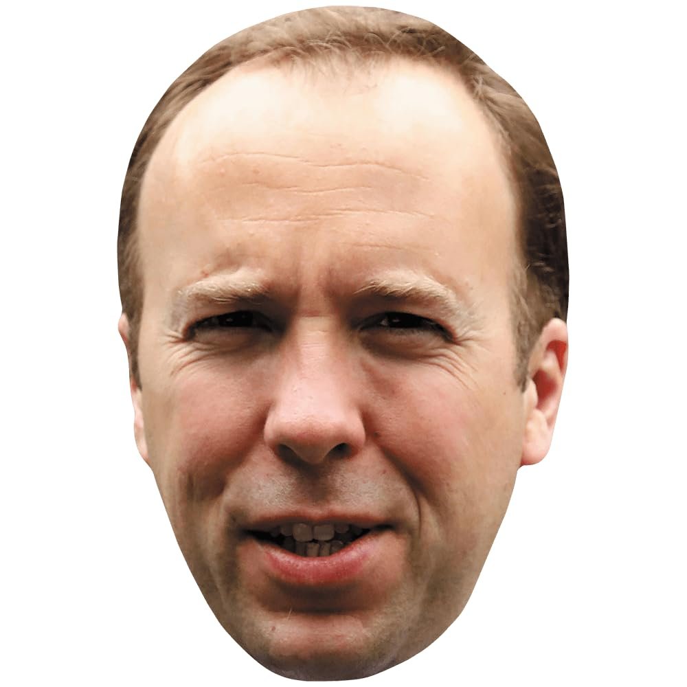Celebrity Cutouts Matt Hancock (Odd) Big Head. Larger than life mask.