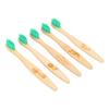 EcoShoots Kids Bamboo Toothbrushes with Super Soft Bristles | Pack of 5 Kids Toothbrushes | Eco-Friendly Natural Wooden Childrens Toothbrush | Organic Biodegradable Handle | BPA Free Kids Toothbrush view 2