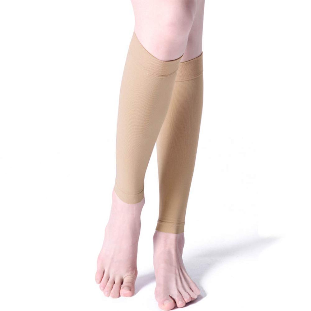 keephen Knee High Calf Compression Socks for Women & Men, 23-32 mmHg Medical Graduated Compression Footless Stockings for Shin Splint, Varicose Vein, Edema