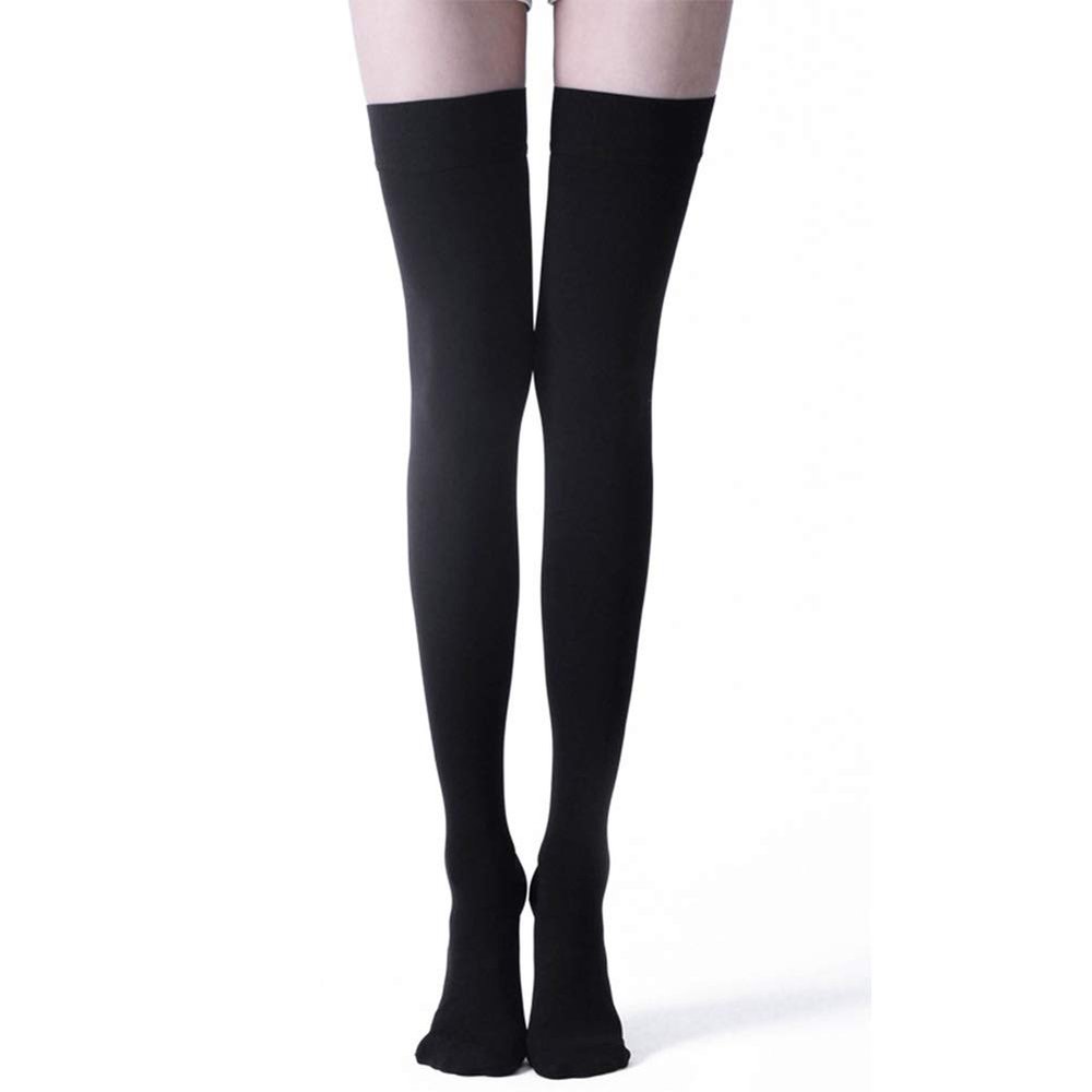 keephen Medical Thigh High Compression Stockings for Varicose Veins, Swelling, Edema, Grade Class II (23-32mmHg) Gradient Compression
