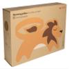 Leschi Wheat Bag microwavable, unscented/Heat Pack for Lower Back and Stomach/Animal: Lion Maxim, Beige view 2