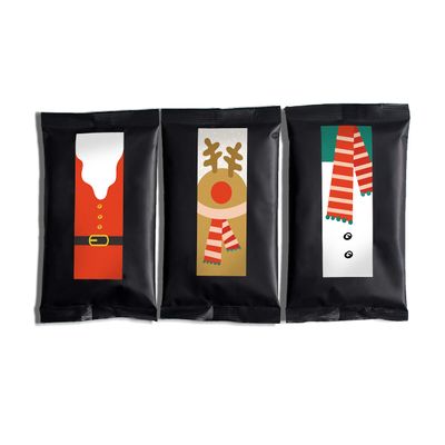 Sistir, Christmas Coffee Taster Gift Pack. Perfect for Coffee Lovers. 100% Arabica Grounds, Roasted and Packed in The UK. 3 x 95g