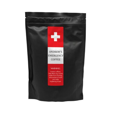 Sistir, Emergency Coffee Personalised Gift, Novelty Gift. 100% Arabica Grounds, Roasted and Packed in The UK. 170g