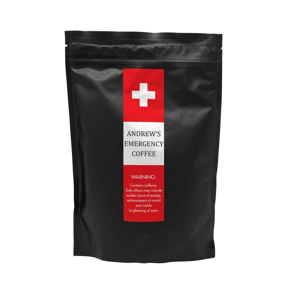 Sistir, Emergency Coffee Personalised Gift, Novelty Gift. 100% Arabica Grounds, Roasted and Packed in The UK. 170g