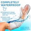 100% Waterproof Arm Cover for Shower - Tight Seal - 2pk Adult Reusable Cast Protectors - Full Arm Bag Sleeves for Wounds Care - After Surgery Plaster Cast Cover for Hand, Wrist, Elbow, Forearm view 4