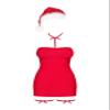 Selente Love & Fun Luxury Women's Multi-Piece Lingerie Set in Refined Christmas Design with Satin Blindfold Made in EU, Dress hat collar garters, S-M view 4
