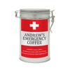 Sistir, Emergency Personalised Coffee Gift in A Tin. 100% Arabica Grounds, Roasted and Packed in The UK. 150g view 1