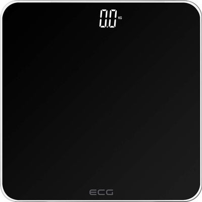 ECG B OV 1821 Bathroom Scales Glass Black