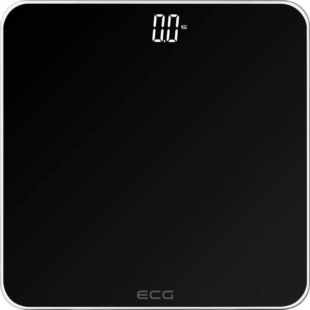 ECG B OV 1821 Bathroom Scales Glass Black
