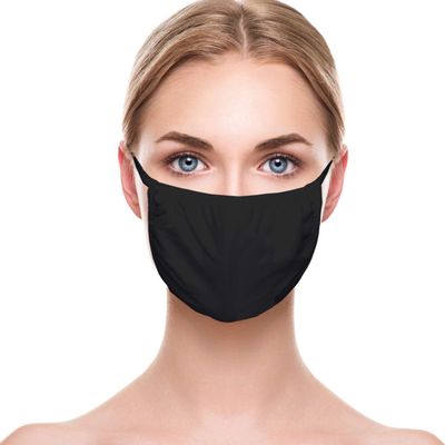 10pc Adult Face Mask, Washable & Fashion Protective Face Cover, Breathable & Cup Dust Safety Mask, Reusable Cotton Fabric Face Covering, Unisex Black Dust Cotton