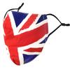 Basic Sense 100% Cotton Washable Reusable Skin Friendly Plain Face Coverings Masks (UK Flag) view 2