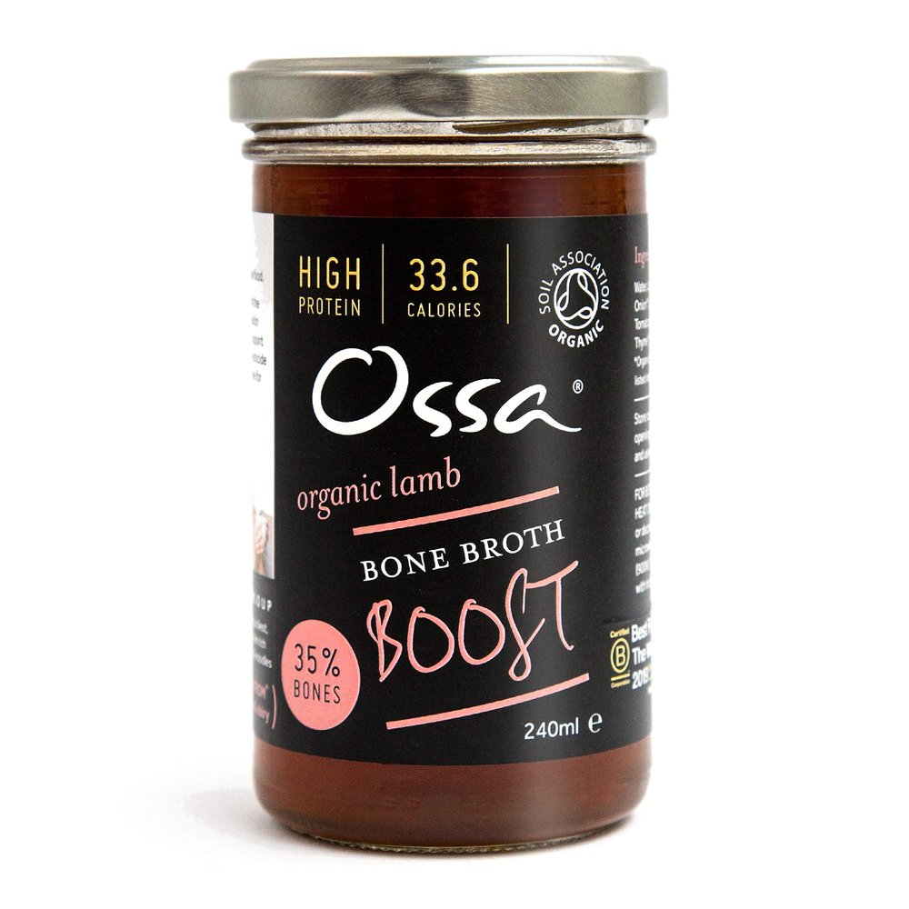 Ossa Organic Lamb Bone Broth Boost - All Natural, Keto/Paleo Cooking with Collagen Protein, 240g
