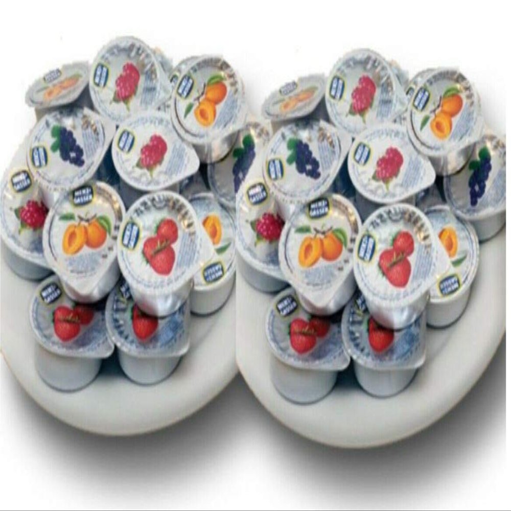 Menz and Gasser Assorted Jam Portions - Individual Portions of Delicious Assorted Jam Perfect for Breakfast Travel - Pack of 100 Portions Exp 04/26