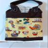 100% Cotton Catheter Night Bag Holder with Handle. Cover for a Catheter Night Bag. Nutex. Chickens Pattern. view 4