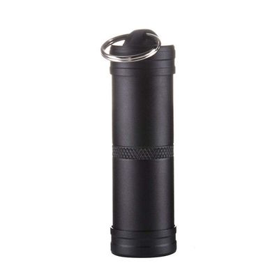 1/2/3Pcs Aluminum Pill Organizer Box Keychain Waterproof 3 Colors Pill Container Portable Pill Keychain Aluminum Pill Bottle for Pill Holder Outdoors Camping Traveling Black/Green/Orange