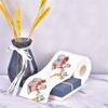 Christmas Roll Paper Napkin Pattern Colored Paper Creative Environmental Protection, Soft & Cleaning, Suitable for Parties, Dinners, Home & Office (1PC) view 2