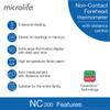 Microlife Infrared No Touch Digital Forehead Thermometer - Ideal for Kids, Baby & Adults, Backlit LCD Screen, Fever Alarm, Memories, Fast, Reliable and Accurate view 2