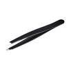 Amazon Basics Slant Tip Professional Stainless Steel Tweezer for Effective Hair Removal, Ideal for Daily Beauty Regimen, with Travel Case, Black, 1-Pack view 1