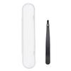 Amazon Basics Slant Tip Professional Stainless Steel Tweezer for Effective Hair Removal, Ideal for Daily Beauty Regimen, with Travel Case, Black, 1-Pack view 4