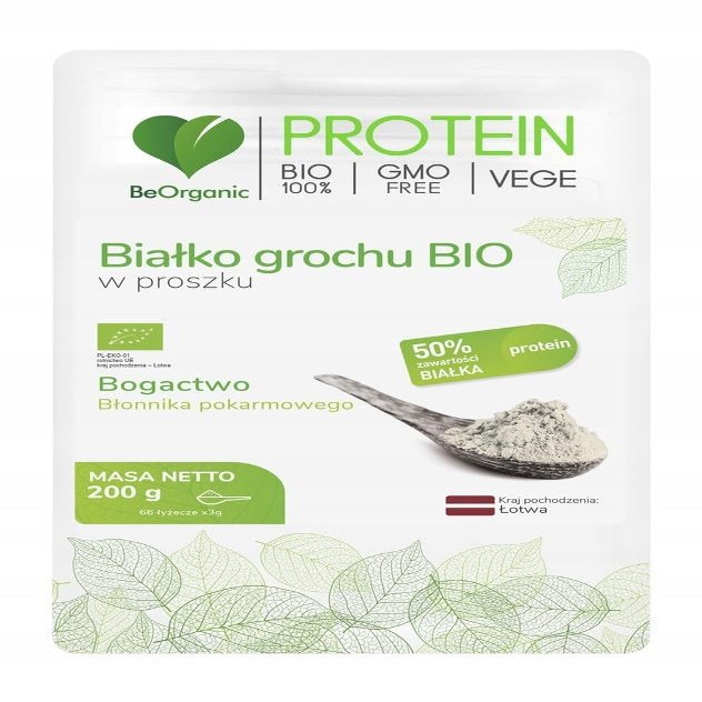 Pea Protein Powder BIO 66 Servings 200g BeOrganic MedicaLine