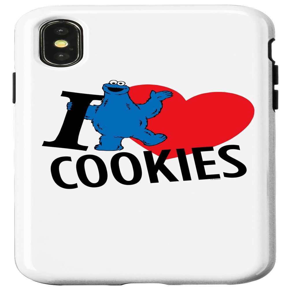 iPhone X/XS Sesame Street Cookie Monster I Heart Cookies Case