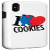 iPhone X/XS Sesame Street Cookie Monster I Heart Cookies Case view 3