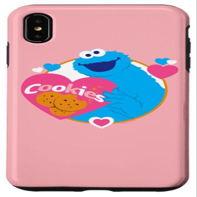 iPhone XS Max Sesame Street Cookie Monster Love Cookies Case