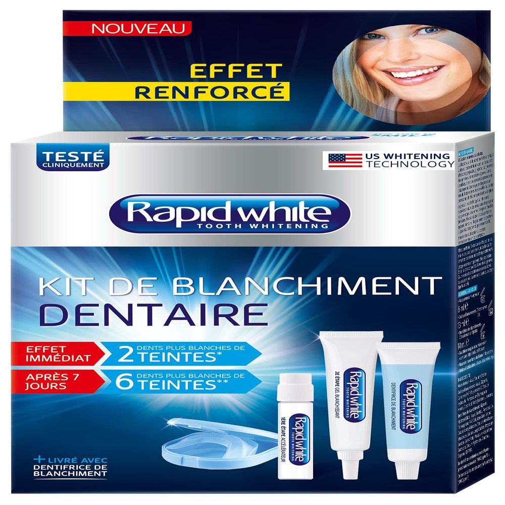 Rapid White Dental Whitening Kit, White, 1 Unit