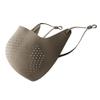 AIRPOP Original Reusable Face Mask, 4 Replacement Filters Included, Multi Layer Face Covering, Contoured Fit, Folding Adjustable Mask with Carry Bag, Washable Adult Face Mask, Beige view 1