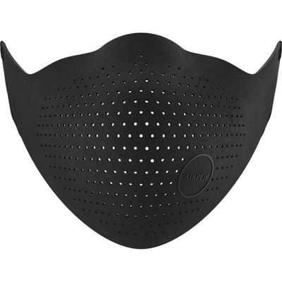 AIRPOP Original Reusable Face Mask, 4 Replacement Filters Included, Multi Layer Face Covering, Contoured Fit, Folding Adjustable Mask with Carry Bag, Washable Adult Face Mask, Black