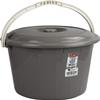 20L Litre Sturdy Bucket with Lid for Rubbish Waste Storage (Grey) view 1