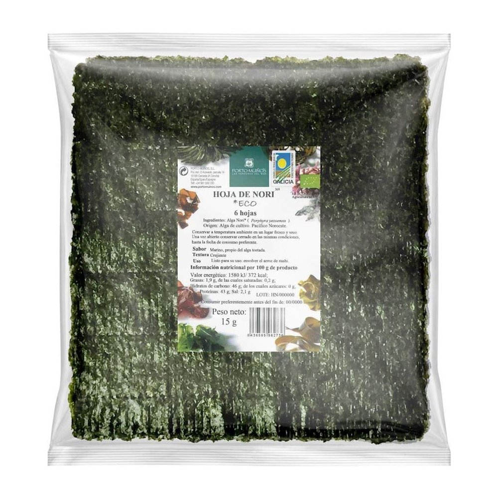 SEA Algae NORI Roasted for Sushi BIO 15 g - PORTO MUINOS