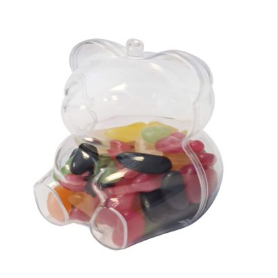 Teddy Bear Fillable Plastic Sweet Container Crafts Packaging