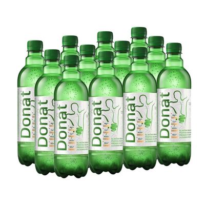 Natural Magnesium Water - 500mg Magnesium in 500ml ''Donat Mg'' Bulk Pack 12x0,5L - The Ultimate Natural Energy Boost