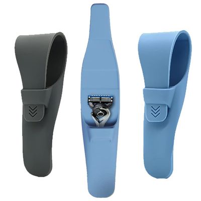 2Pack Silicone Razor Carrying Case, Portable Soft Shaver Cover Bag Protector, Safety Waterproof Travel Razor Organizer Cover