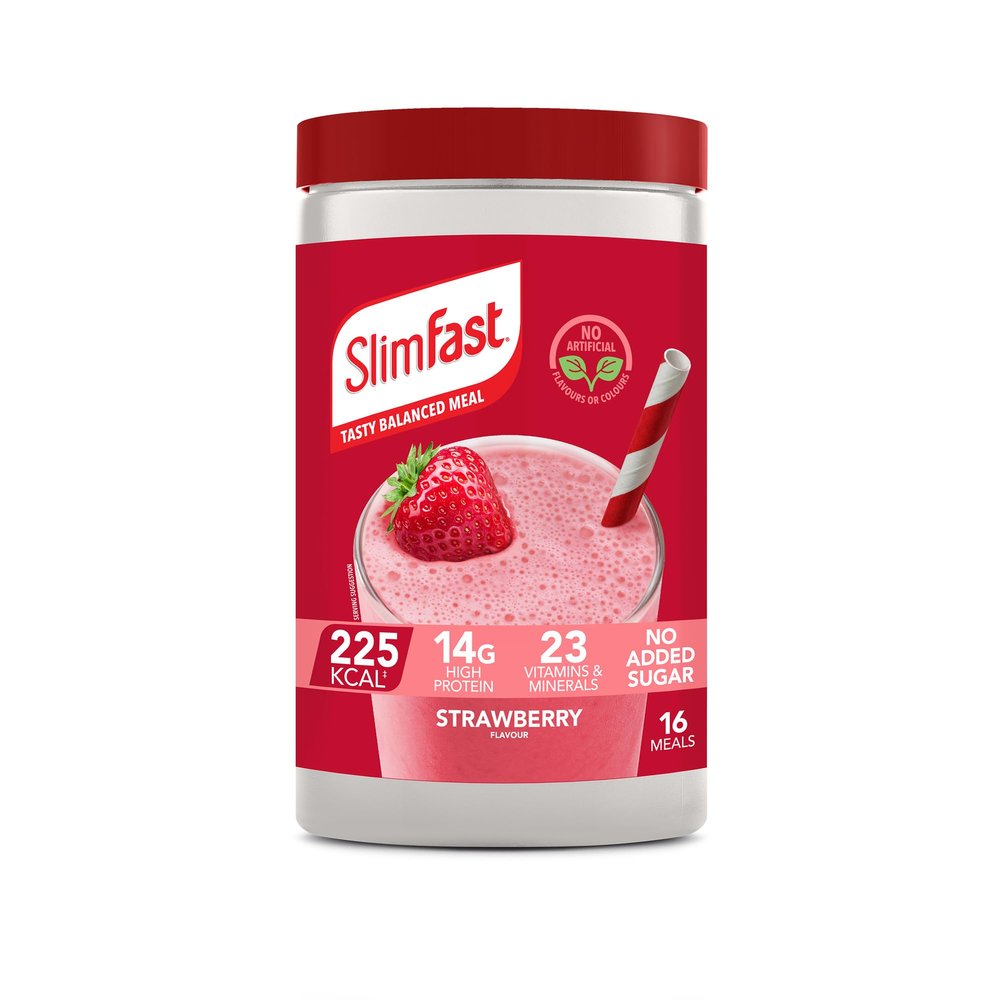 SlimFast Meal Replacement Powder Strawberry Flavour 584g 16 servings