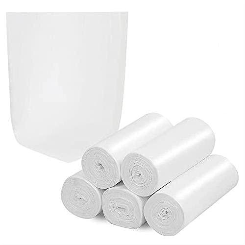 8 Gallon Compostable Trash Bags Inwaysin Tall Kitchen Garbage Bags Recycling Unscented Strong Wastebasket Bin Liners Medium Trash Can Liners for Bathroom,Bedroom,Office,Car (White,100 Counts 20-30 L)