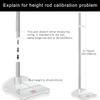 2-in-1 Height and Weight Scale for Children | Height Measurement Medical Portable Stadiometer Height Rod | 8-79 inch & 0-220 lbs | Family Friendly Digital Growth Tracker view 2