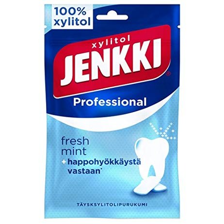 Cloetta Jenkki Xylitol Professional Freshmint Chewing Gum 1 Pack of 90g