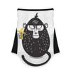 AJINGA Face Coverings Bandana Ear Loops StylishBlack Monkey Bananna Women Neck Gaiters for Dust Wind Motorcycle Men view 1