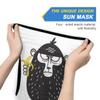 AJINGA Face Coverings Bandana Ear Loops StylishBlack Monkey Bananna Women Neck Gaiters for Dust Wind Motorcycle Men view 3